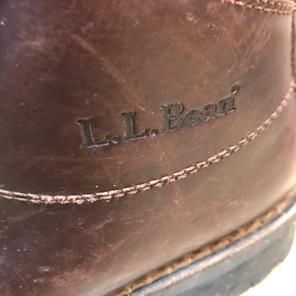 LLBean Work Boots. Steel Toe, Bellows Tongue, Leather, Vibram Sole.Women Size8.5 - Picture 3 of 8
